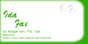 ida fai business card